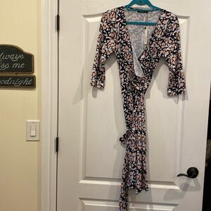 Faux wrap dress